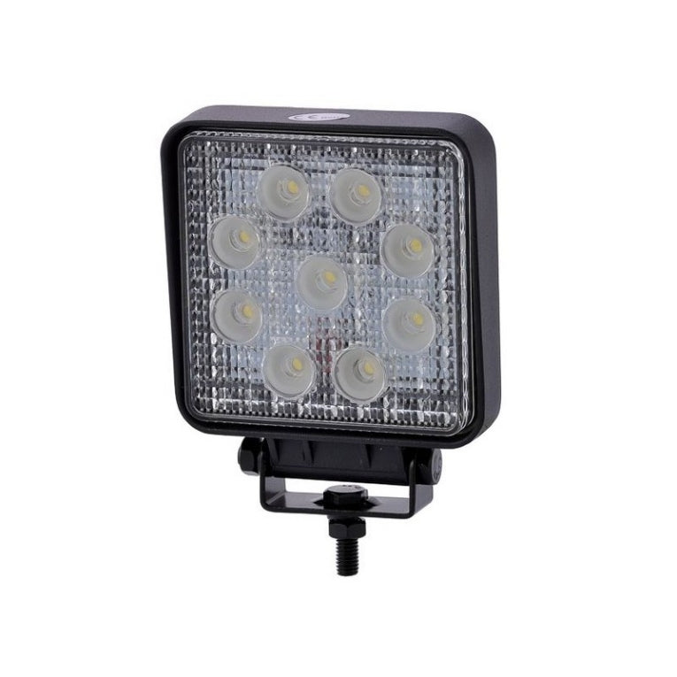 LED SPOT - 9 x 3 Watt - front light - Koud Wit - OFF-ROAD - Square LED SPOT - 9 x 3 Watt - front light - Koud Wit - OFF-ROAD - Square